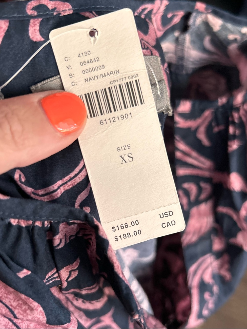NWT Anthropologie Somerset Paisley Print Maxi Dress in Navy/Marin Sz XS - Picture 9 of 9